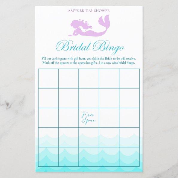 Mermaid Bridal Shower Game - Bridal Bingo