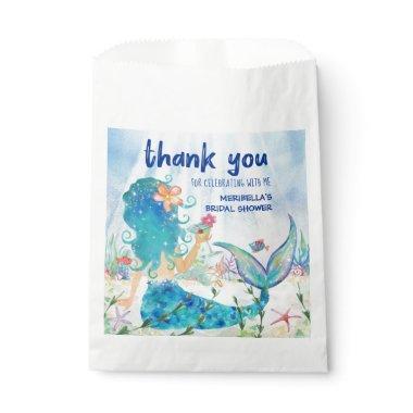 Mermaid Sea | Beach Bridal Shower Thank You Favor Bag