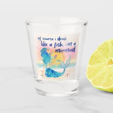 Mermaid Sea | Drink Like A Fish Beach Sunset Shot Glass