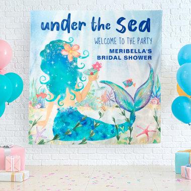 Mermaid Sea Tropical Ocean Photo Backdrop Tapestry