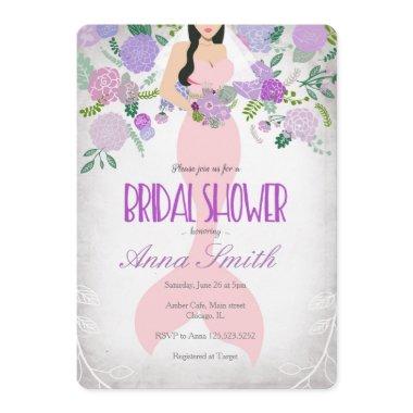 Mermaid under the sea  invite