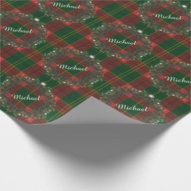 Merry Christmas & Happy New Year! Scotland Pattern Wrapping Paper