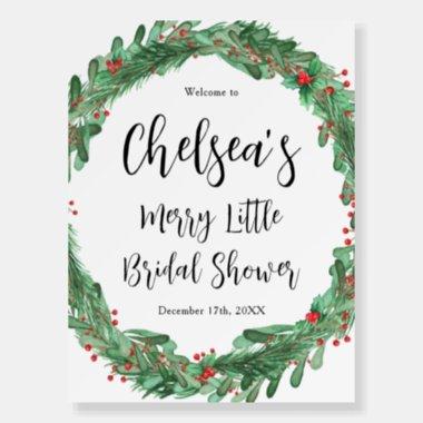 Merry Little Bridal Shower Welcome Sign