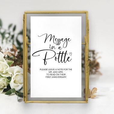 Message in a Bottle Wedding Guest Book Sign