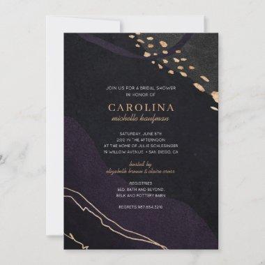 Metallic Geode Bridal Shower Invitations