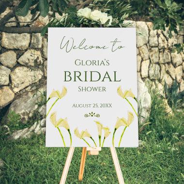 Mexican Bridal Shower Calla Lily Welcome Sign