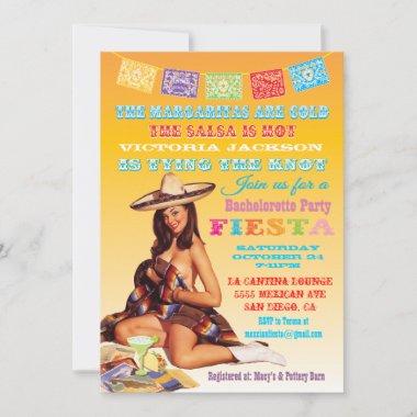 Mexican Fiesta Bachelorette Party Invitations
