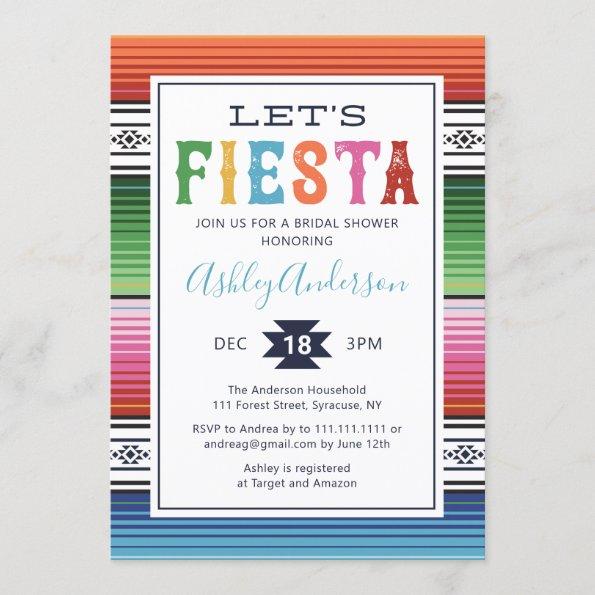 Mexican Fiesta Bridal Shower Invitations