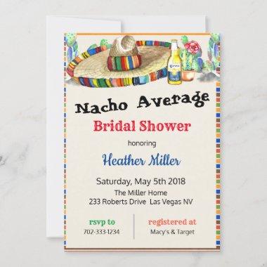 Mexican Fiesta Bridal Shower Invitations