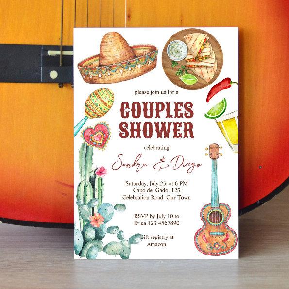 Mexican fiesta couples shower Invitations