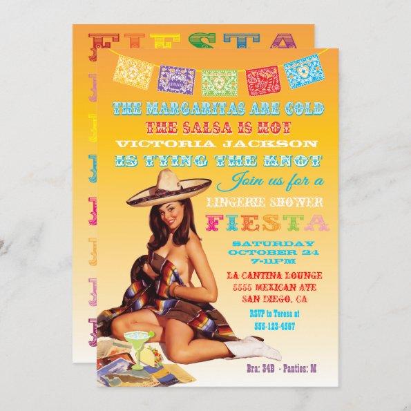 Mexican Fiesta Lingerie Shower Invitations