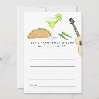 Mexican Fiesta Taco 'bout Love Advice Card