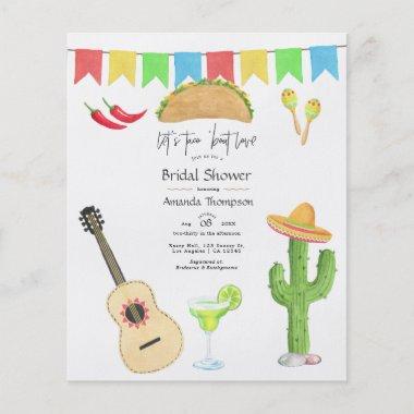 Mexican Fiesta Taco 'bout Love Bridal Shower Flyer