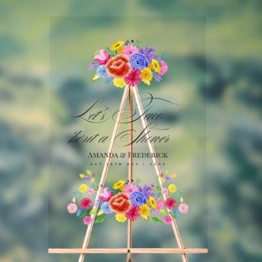 Mexican Fiesta Taco 'bout Love Shower Welcome Acrylic Sign
