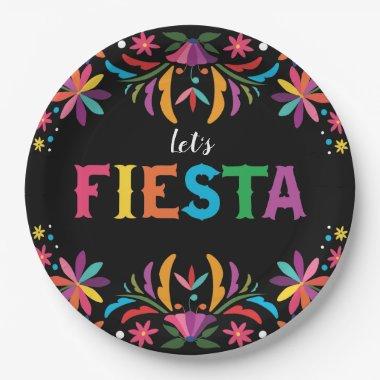 Mexican Floral Fiesta Birthday Party Shower Decor Paper Plates