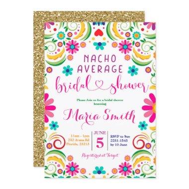 Mexican Nacho Average Bridal Shower Invitations