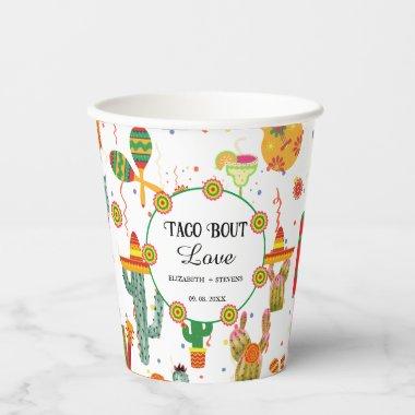 Mexican Taco Bout Love  Party Favor Paper Cups
