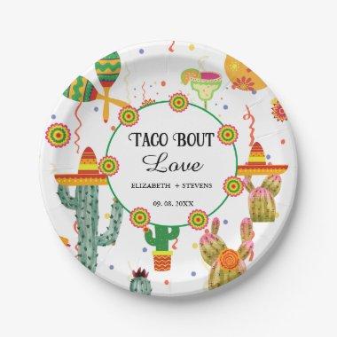 Mexican Taco Bout Love  Party Favor Paper Plates