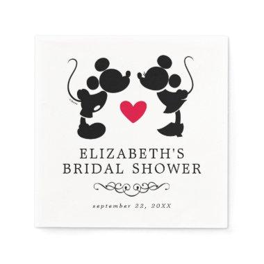Mickey and Minnie Silhouette |  Napkins