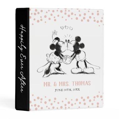 Mickey & Minnie | Pink Confetti Wedding Mini Binder