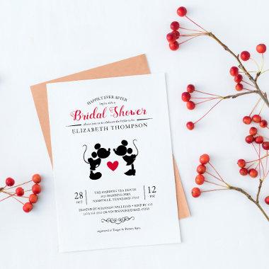 Mickey & Minnie | Silhouette Bridal Shower Invitations