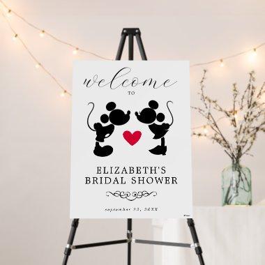 Mickey & Minnie Silhouette  Welcome Foam Board