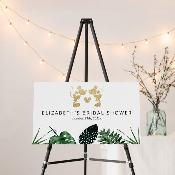 Mickey & Minnie | Tropical Faux Gold  Foam Board