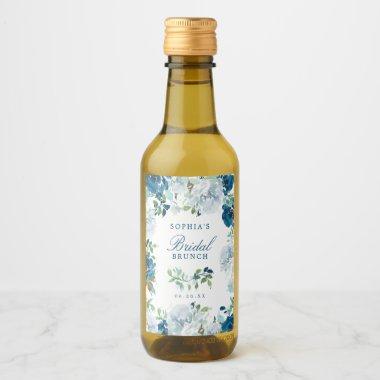 Midnight Blooms Bridal Shower Mini Wine Labels