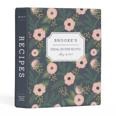 Midnight Blooms  Recipe Mini Binder