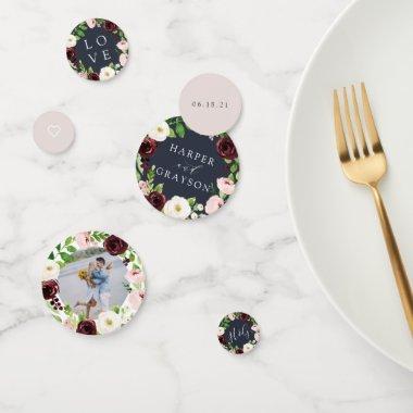 Midnight Romance Personalized Wedding Confetti