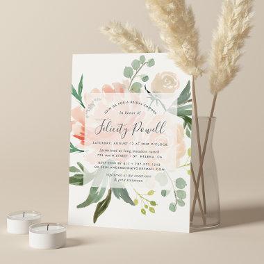 Midsummer Floral Bridal Shower Invitations