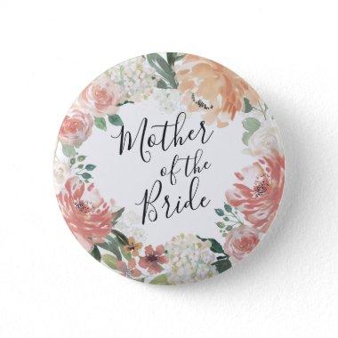 Midsummer Floral Mother of the Bride Button