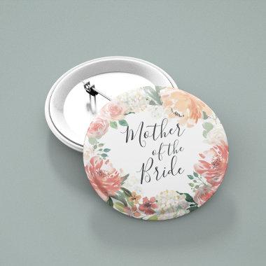 Midsummer Floral Mother of the Bride Button
