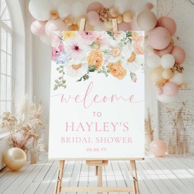 Millie Floral Bridal Shower Welcome Sign