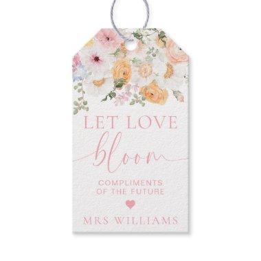 Millie Floral Let Love Bloom Favor Gift Tags