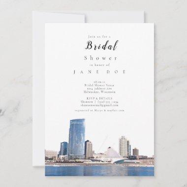 Milwaukee Skyline Bridal Shower Invitations