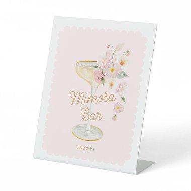 Mimosa Bar  Pedestal Sign
