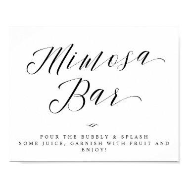 Mimosa Bar Chic Bridal Shower or Wedding Sign