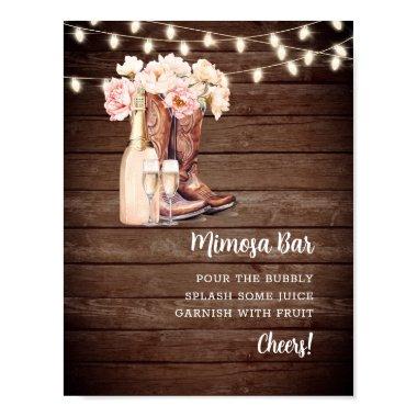 MIMOSA BAR Cowgirl Boots Champagne  Poster