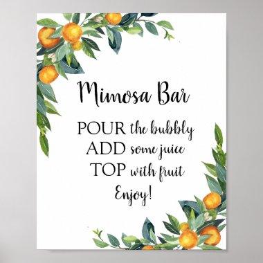 Mimosa Bar Drink Sign