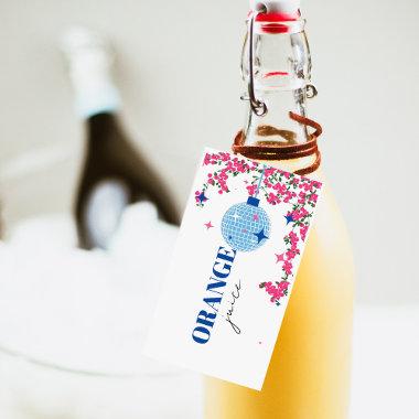 Mimosa Bar Juice Tag Santorini Greek Bridal Invitations