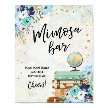 Mimosa Bar Sign Adventure Travel Shower Table Sign