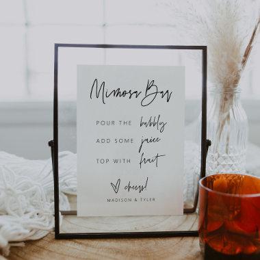 Mimosa Bar Sign  Wedding Party G400