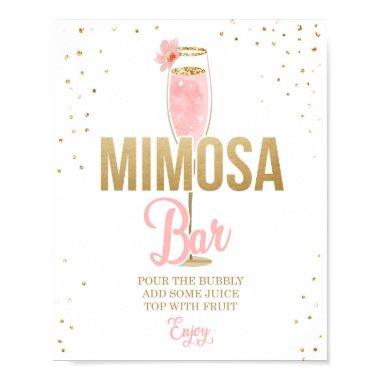 Mimosa Bar Sign Brunch and Bubbly Bridal Shower