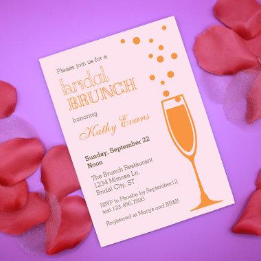 Mimosa Bridal Brunch Bridal Shower Invitations