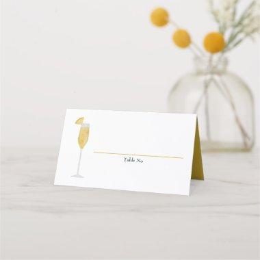 Mimosa Brunch and Bubbly Shower Table Number Place Invitations