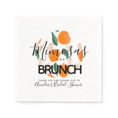 Mimosa Brunch Hand Drawn   Napkins