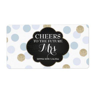 Mini Champagne Label Bridal Shower Favor