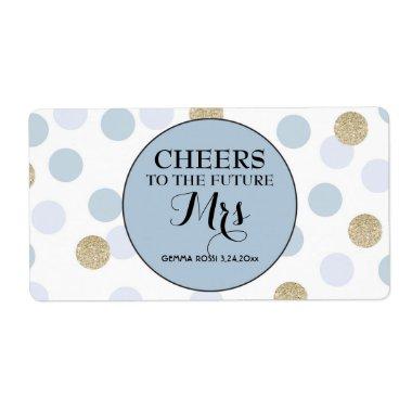 Mini Champagne Label Bridal Shower Favor