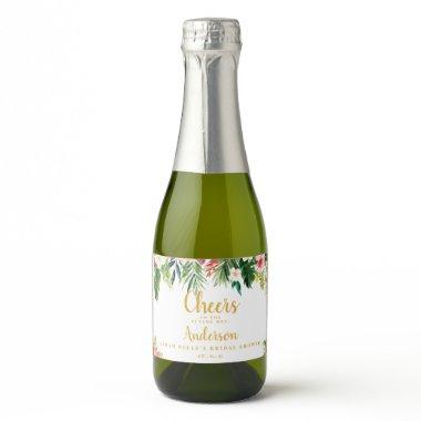 Mini Sparkling Wine , Tropical Sparkling Wine Label